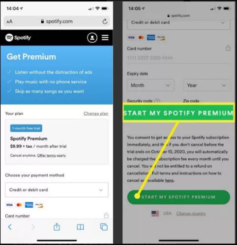 Mein Spotify Premium starten auswählen | Spotify Werbung Blockieren