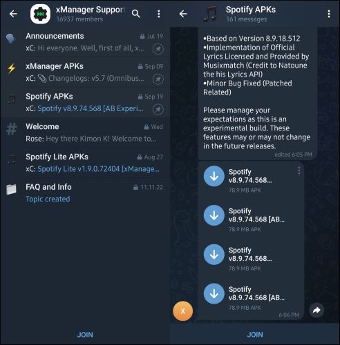 Zu xManager Spotify-Updates gehen | Spotify Werbung Blockieren