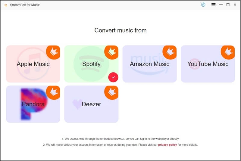 Wählen Sie Amazon Music StreamFox | Laden Sie Amazon Music auf die SD-Karte herunter