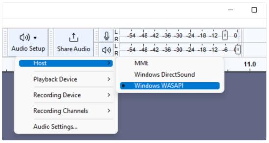 Wählen Sie Windows WASAPI | Amazon Music in MP3 konvertieren