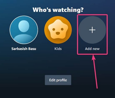 neue Profile hinzufügen | können wir heruntergeladene Amazon Prime-Videos teilen