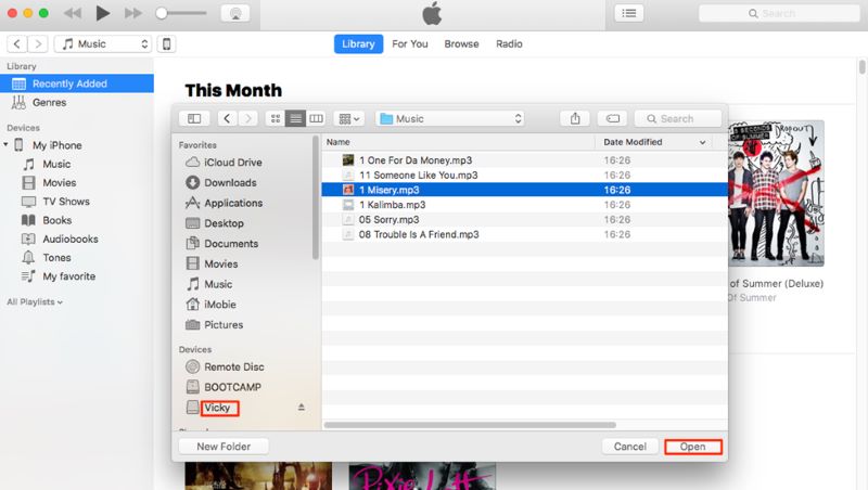 Songs auf MP3-Player ziehen | Apple Music-Songs auf MP3-Player herunterladen