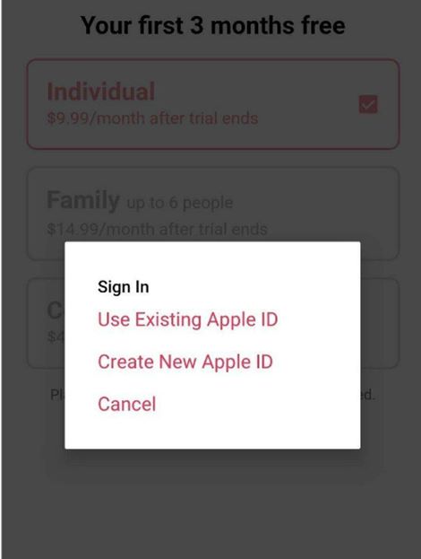 Wählen Sie „Neue Apple-ID erstellen“ | „Apple Music-Songs auf MP3-Player herunterladen“