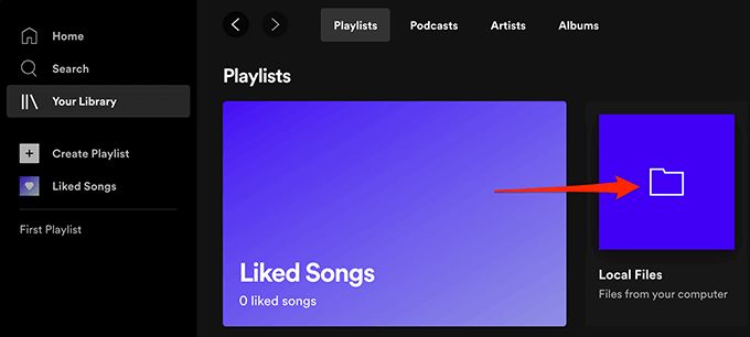 Suche nach der Sammlung „Local Files“ | Lade „Local Files“ auf Spotify herunter