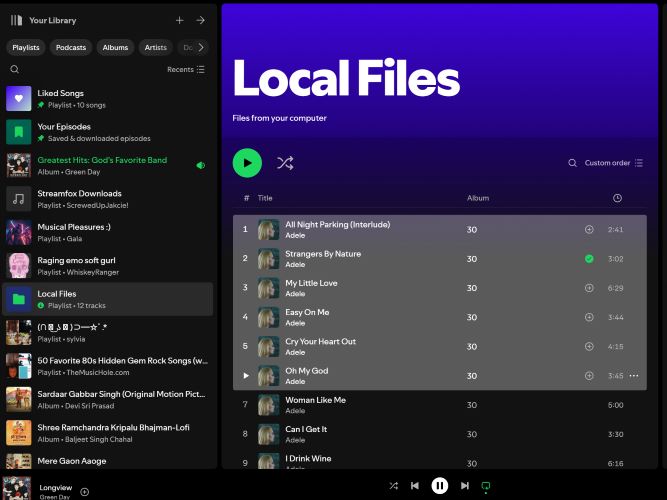 Drücken Sie STRG | Laden Sie lokale Dateien auf Spotify herunter