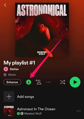 Playlists in der Spotify-App herunterladen | Spotify offline hören