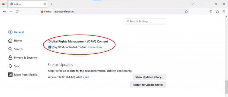 enable protected content in firefox | spotify webplayer