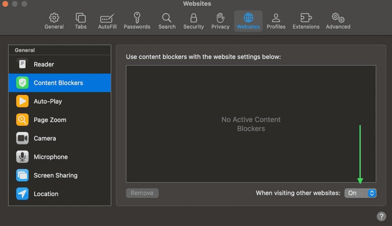 Aktivieren Sie geschützte Inhalte in Safari | spotify webplayer