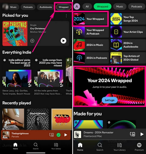 find spotify wrapped 2024 on mobile app | wann kommt spotify wrapped