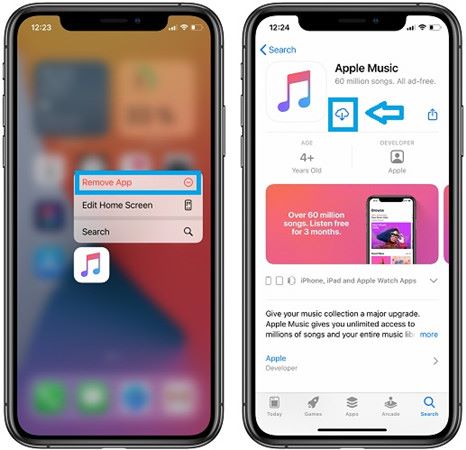 Apple Music neu installieren | Songs auf Apple Music überblenden