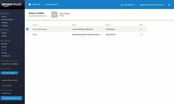 Album auswählen | Alben von Amazon Music herunterladen