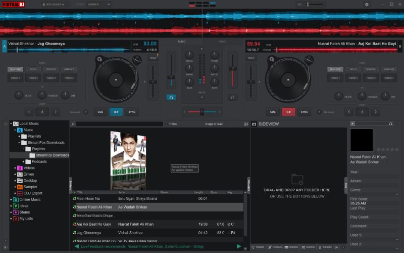 Virtual DJ liest Lieder | Spotify DJ Software 