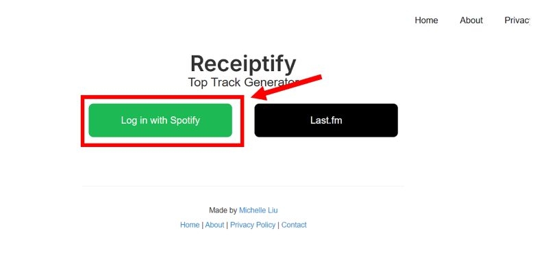 Melde dich bei Receiptify an | Spotify Receiptify