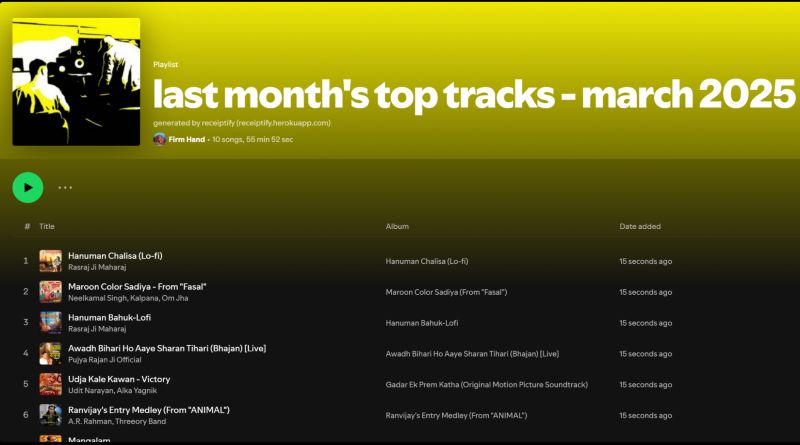 Auf ‚Als Playlist speichern‘ tippen | Spotify Receiptify