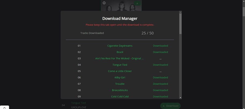 Gespeicherte Dateien | SpotifyDown