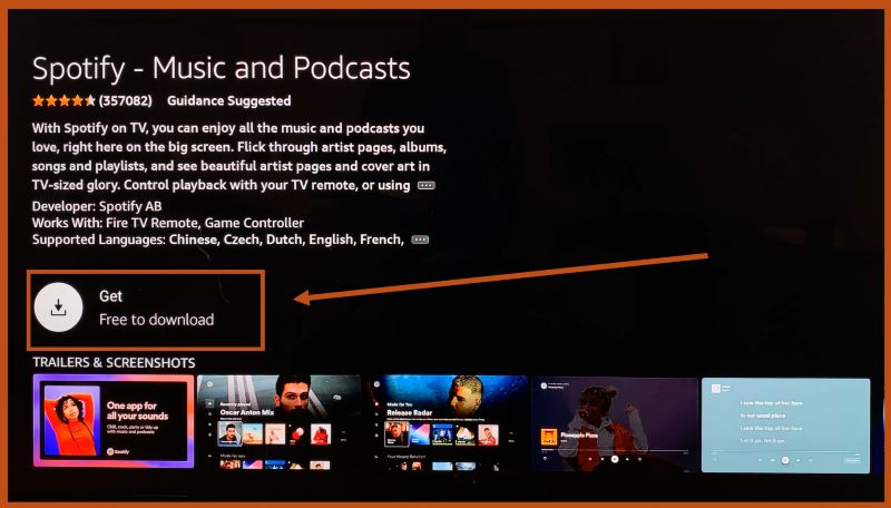 Spotify starten | Spotify auf dem Fire TV Stick