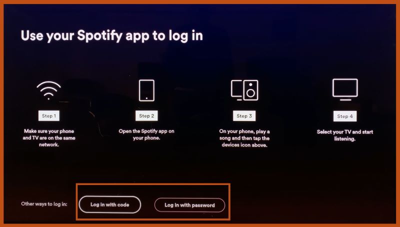 Geben Sie ein Passwort ein | Spotify auf dem Fire TV Stick