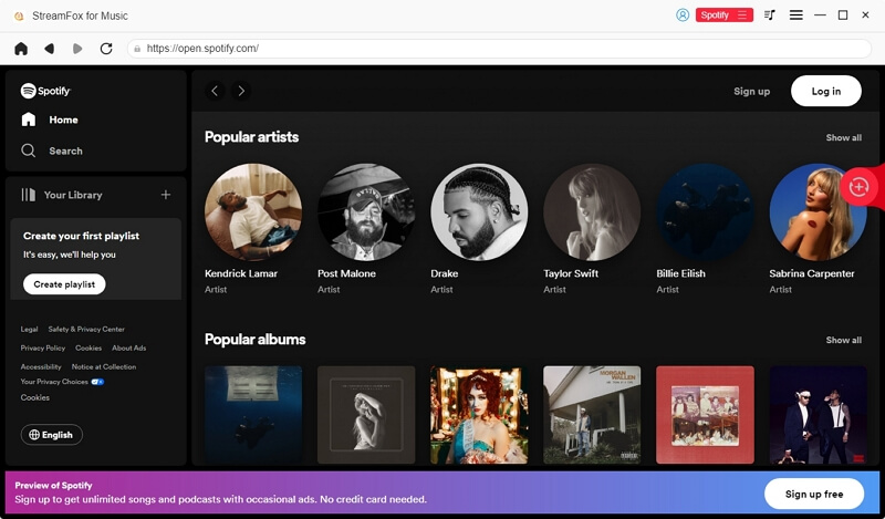 Bei Spotify anmelden | Spotify-Songs auf lokalen MP3-Mac herunterladen