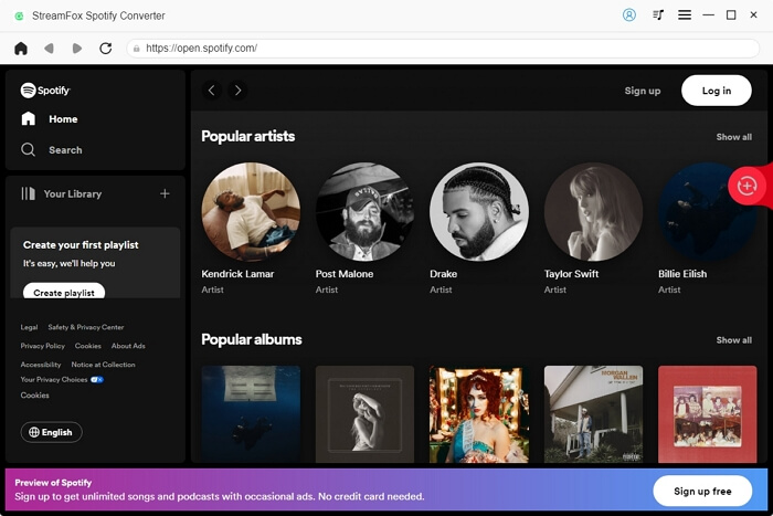 Klicken Sie auf „Anmelden“ | Laden Sie Songs auf Spotify mithilfe mobiler Daten herunter