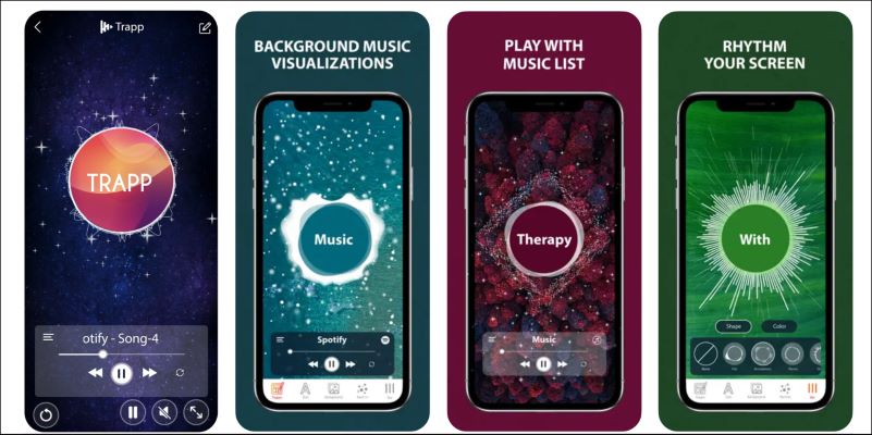 Trapp Music Visualizer | spotify visualizer