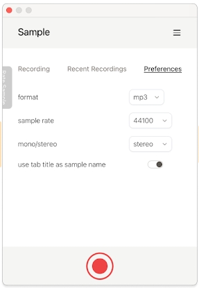 Wähle WAV in der Sample-Erweiterung | Spotify in WAV