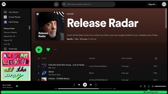 Musik in Spotify Web abspielen | Spotify in WAV