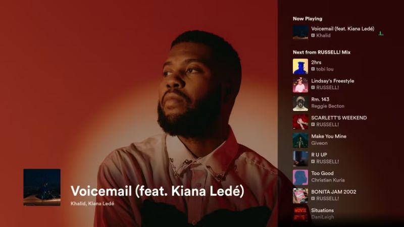die Reihenfolge ändern | Spotify auf dem Fire TV Stick