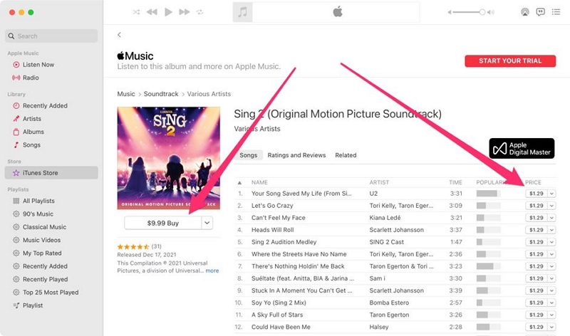Gekaufte iTunes-Songs finden | Apple Music-Songs auf MP3-Player herunterladen