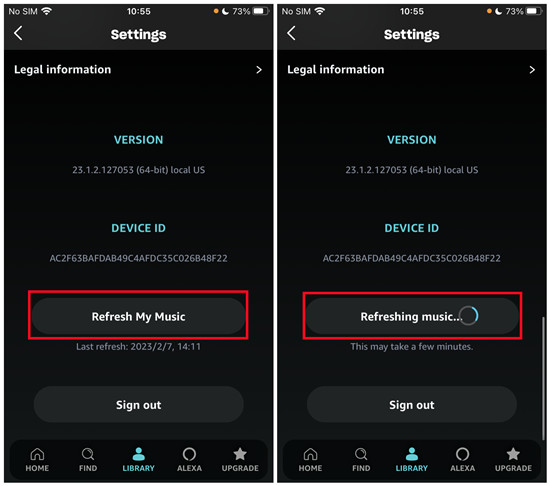 Amazon Music aktualisieren | Alle Downloads von Amazon Music löschen