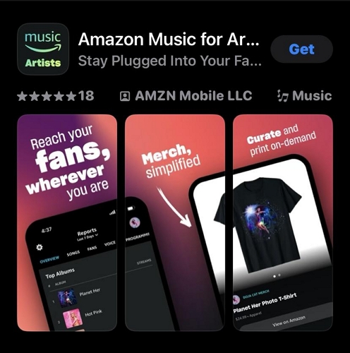 Klicken Sie auf „Abrufen | Alle Downloads von Amazon Music löschen“
