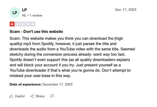 SpotifyDown Bewertung  | SpotifyDown