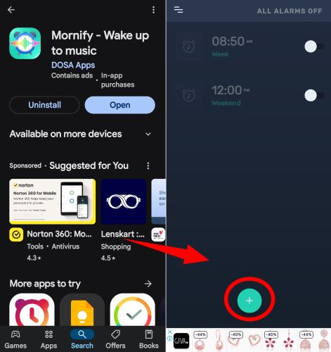 Mornify installieren | Set Spotify as Alarm