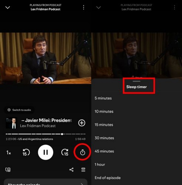 Hit Uhr | spotify sleep timer