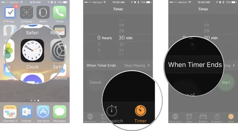 gehe zu Timer | spotify sleep timer