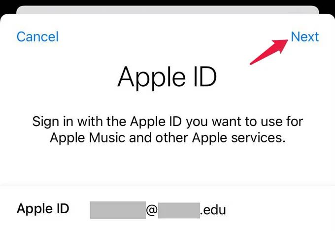 Bei Apple Music anmelden | Apple Music-Bibliothek teilen
