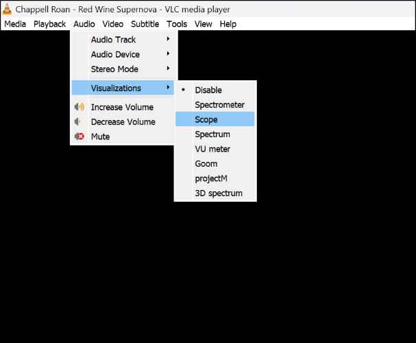 select Visualization | spotify visualizer