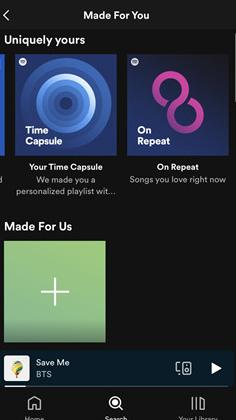 Wählen Sie „On Repeat“ von Spotify für Mobilgeräte | Suchen und speichern Sie die Spotify-On-Repeat-Playlist