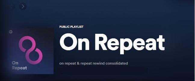 Spotify On Repeat-Wiedergabeliste | Spotify On Repeat-Wiedergabeliste suchen und speichern
