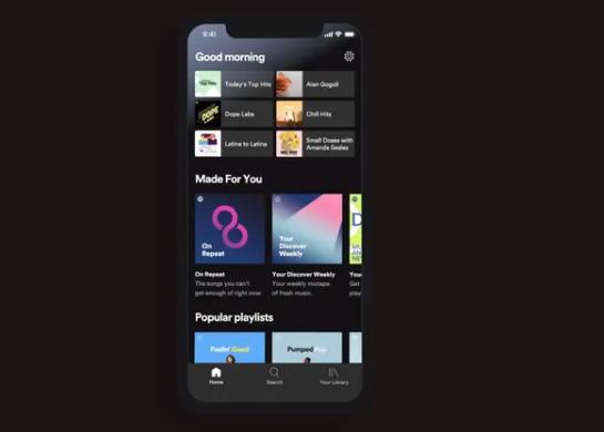 Spotify mobil ausführen | Spotify-Wiederhol-Playlist suchen und speichern