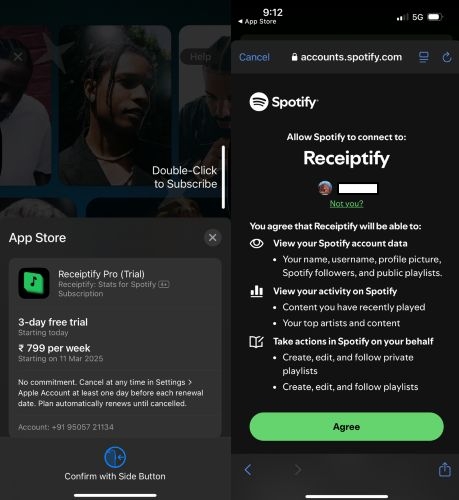 Bezahlschranke überspringen | Spotify Receiptify