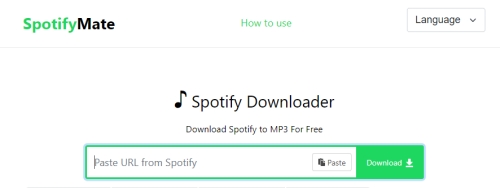 Spotify-Link in SpotifyMate einfügen | Spotify-Songs als MP3 mit 320 Kbit/s herunterladen