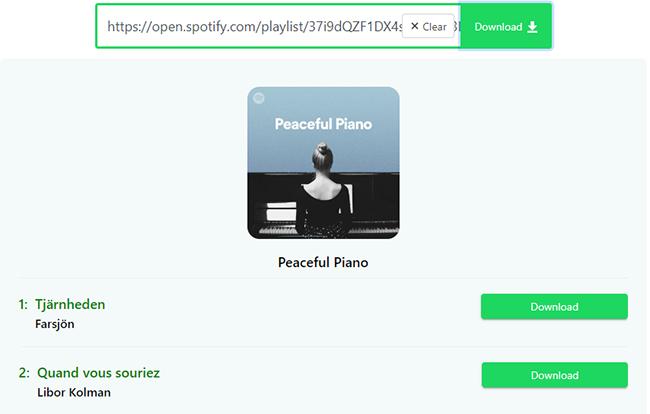 Klicken Sie auf „SpotifyMate herunterladen“ | Laden Sie Spotify-Wiedergabelisten offline auf Ihr Telefon oder Ihren Computer herunter