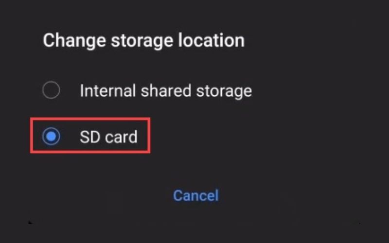 SD-Karte auswählen | Amazon Music auf SD-Karte herunterladen