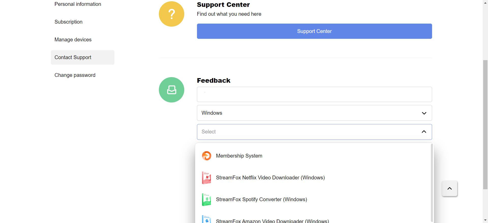 Supportcenter | Streamfox für Video – Benutzerhandbuch