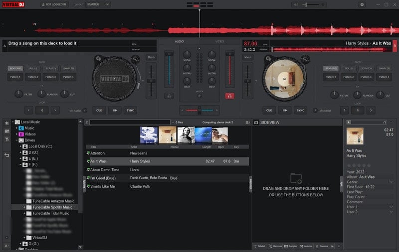 Spotify-Wiedergabelisten zum Mixen zu Virtual DJ hinzufügen | virtual dj spotify